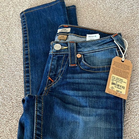 NWT True Religion Cora Straight Leg Jeans – Size 24 - Picture 7 of 11
